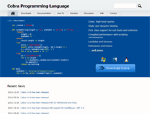 Tablet Screenshot of cobra-language.com